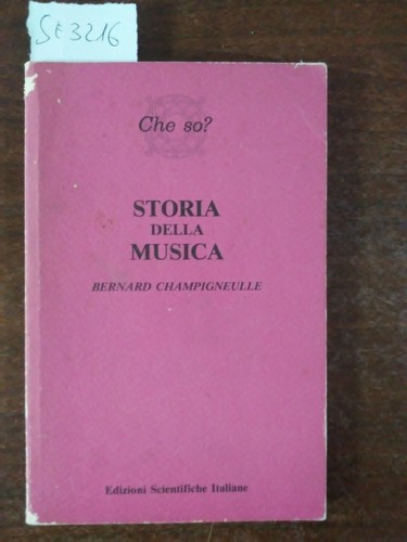 Storia della musica bernard - -,