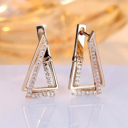 Triangolo oro creoli - 💎,