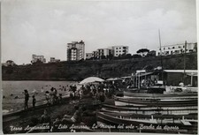 Cartolina Torre Annunziata Lido Azzurro La Marina del Sole Barche VIAGGIATA