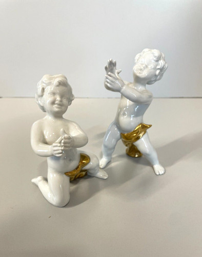 Coppia putti sculture - coppia,