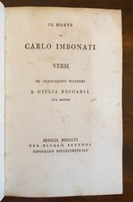 MANZONI ALESSANDRO, IN MORTE