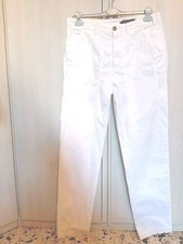 Pantaloni Jeckerson Uomo Taglia 33 – Bianchi in Cotone Elasticizzato
