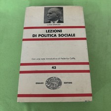 luigi einaudi lezioni di