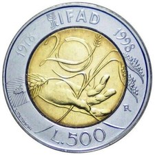 500 LIRE 1998 - IFAD - ITALIA - FDC UNC -