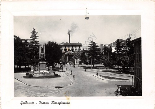 Cartolina gallarate piazza - gallarate,
