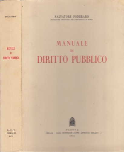 Manuale diritto pubblico - manuale, di