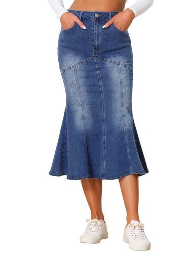 Gonna jeans donna midi - gonna,