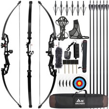Tiro con l'arco dritto arco ricurvo set 30-50 libbre competizione tiro al bersaglio caccia