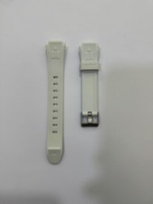 CINTURINO ORIGINALE OROLOGIO "TIMEX IRONMAN TRIATHLON" GOMMA BIANCO 14 MM- NUOVO