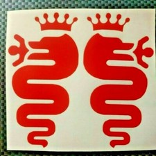 2 adesivo Biscione alfa romeo