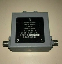  RF Isolator TELEDYNE MICROWAVE 2.05-4.10 GHZ  SMA TESTED 