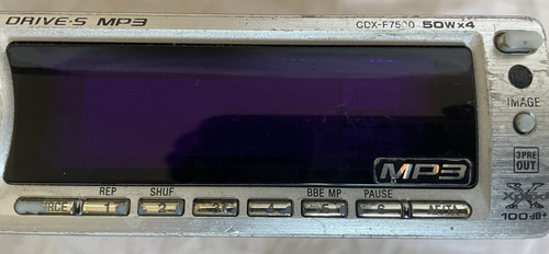 Sony cdx f7500 - sony,