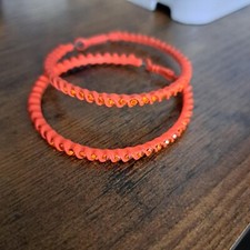 Orecchini ad anello rossi con