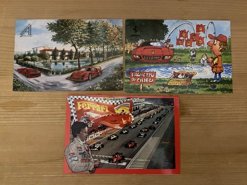 Lotto cartoline ferrari - lotto,