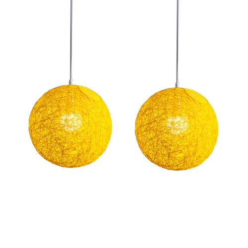 Bambou jaune lustre balle - jaune,lustre,