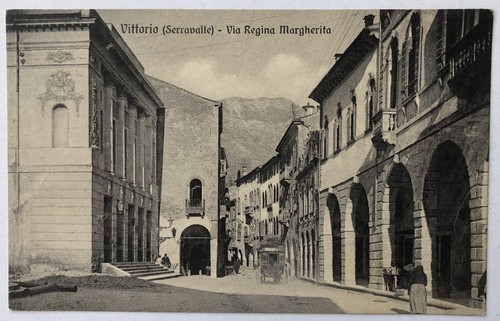 Cartolina vittorio serravalle - vittorio,