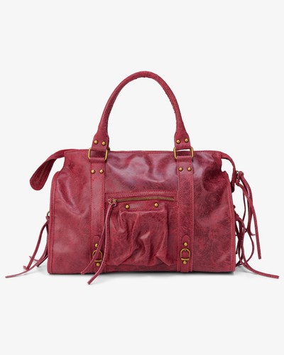 Borsa chic borgogna designer - borgogna,