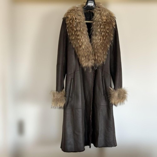 Carino cappotto lungo - lungo, pelle