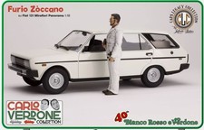 CLC-MODELS 1:18 - Fiat 131 Panorama Furio Zoccano MOVIE Bianco,Rosso,Verdone
