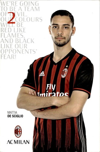 Cartolina postcard calcio - cartolina, ac