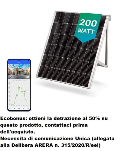 Fotovoltaico 200w balcone - da,
