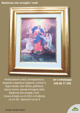 Maria che Scioglie i Nodi: Quadro su Tela con Elegante Cornice in Legno