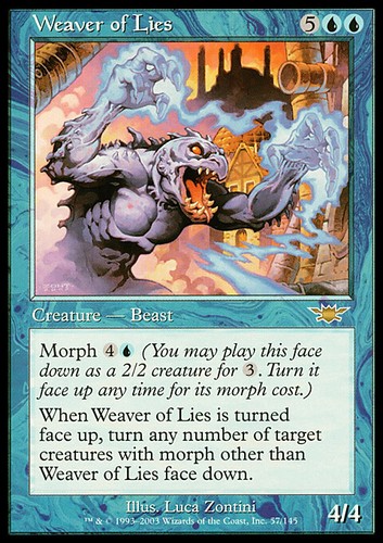 Mtg weaver lies foil - mtg,