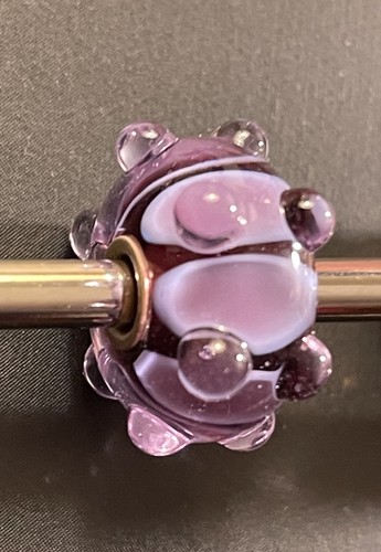 Trollbeads evento bruco viola - trollbeads,