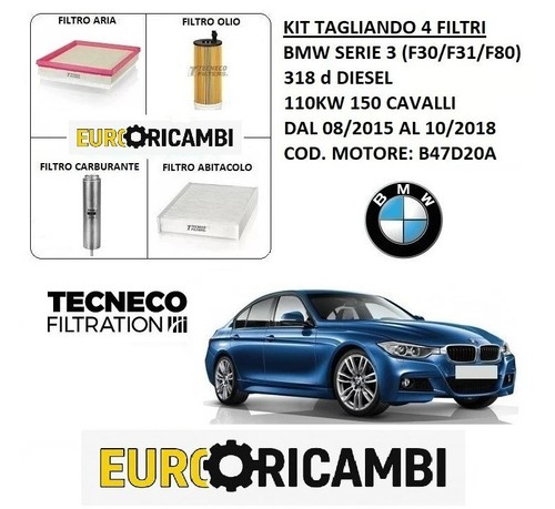Kit tagliando filtri tecneco - tagliando,