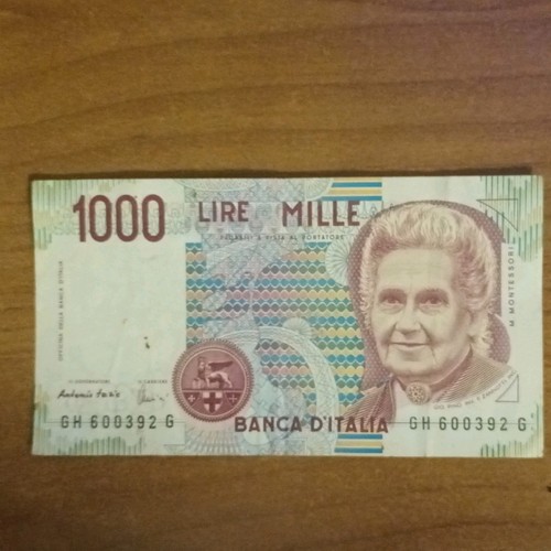Banconota 1000 lire italia - 1000,