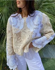 Zara maglia uncinetto top - zara,