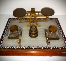 RARO antico calamaio inglese