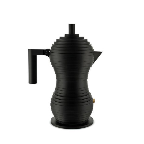 Caffettiera pulcina nera - caffettiera,
