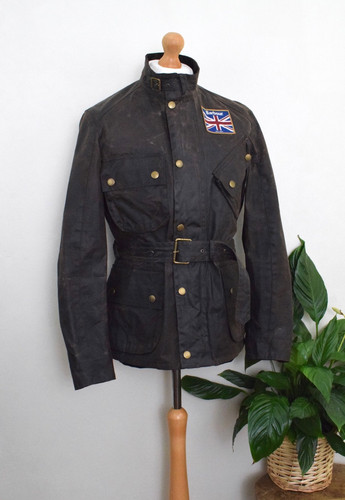 Giacca moto barbour wax a7 - giacca,