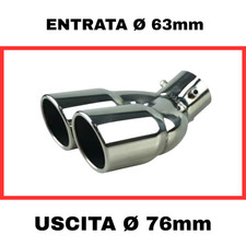 TERMINALE DI SCARICO DOPPIO