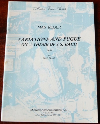 Max reger variazioni - reger, fuga