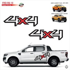 ADESIVI 4x4 CASSONE LATERALE SPORTELLO POSTERIORE 4X4 RANGER pick up - FRD RG 10