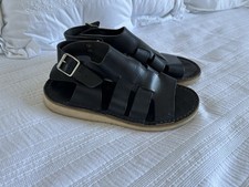 Sandali Fracap neri in pelle