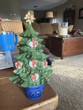 Statuina albero di Natale annuale 2008 Royal Copenhagen #527 ceramica lucida