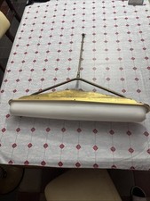 Lampada A Sospensione Anni 50 In Ottone E Plastica 