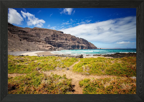 Spain view volcanic island