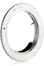 ANELLO ADATTATORE OBIETTIVO OLYMPUS OM COMPATIBILE CON CANON EOS ACCIAIO ITALY