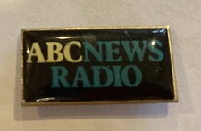 ABC News Radio Lapel Hat Pin Vintage