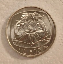 500 LIRE 1987 ARGENTO SILVER