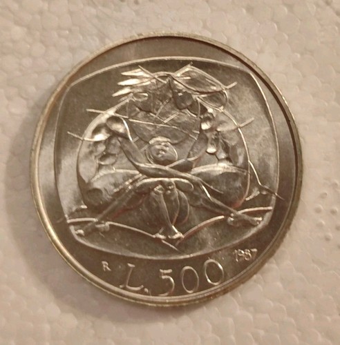 500 lire 1987 - argento, silver