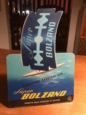 Insegna Pubblicitaria Super Bolzano-Lamette per  rasoio-Bolzano anni’50