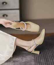 Decolte scarpe donna 7.5 cm nero giallo strass cinturino pelle sintetica 29477