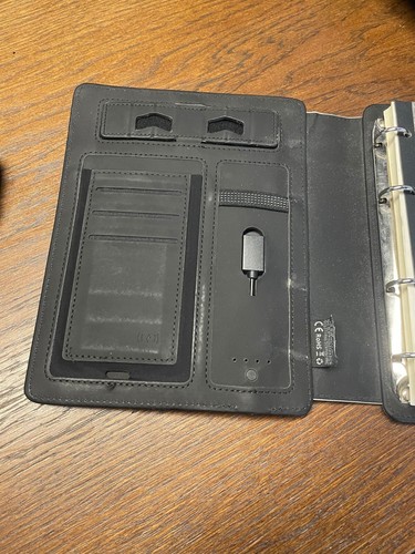 Agenda planner with - , powerbank
