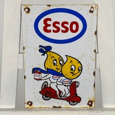 Insegna smaltata Esso - 30x20