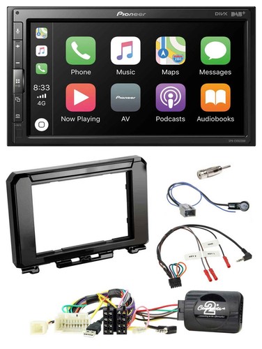 Pioneer volante usb dab 2din - dab,